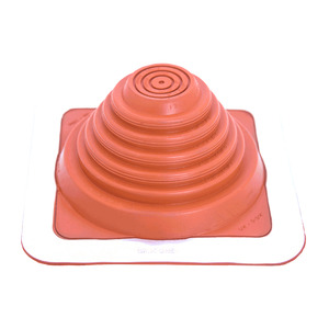 Size 3 Red Silicone High Temperature Pipe Flashings - 0-146mm OD Pipes